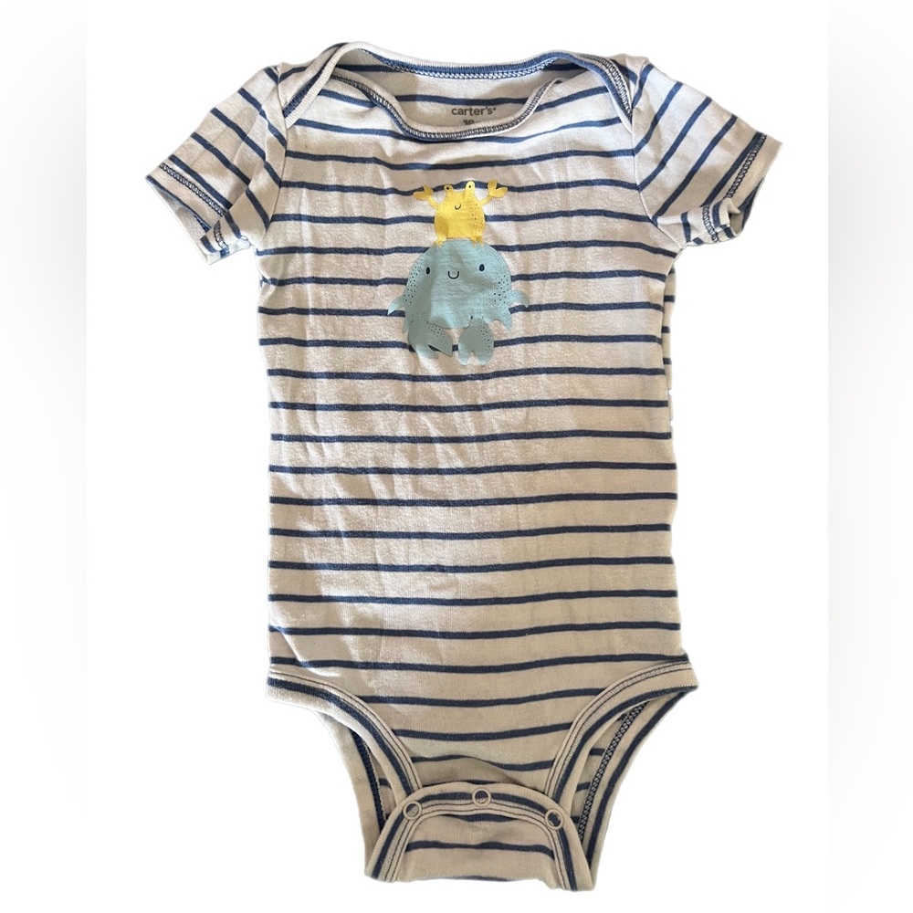 🌴Beach Crab Striped Onesie